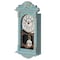 Quickway Imports Vintage Grandfather Wood- Looking Plastic Pendulum Wall Clock for Living, Kitchen, or Dining, Blue QI004145.BL - alternate 3